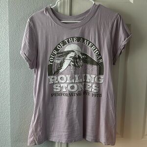 Rolling Stones light purple t shirt sz M